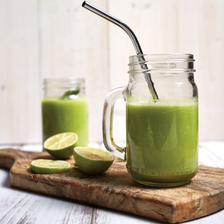 Super Green Pea Gazpacho Smoothie with Coconut Yoghurt Yes Peas!